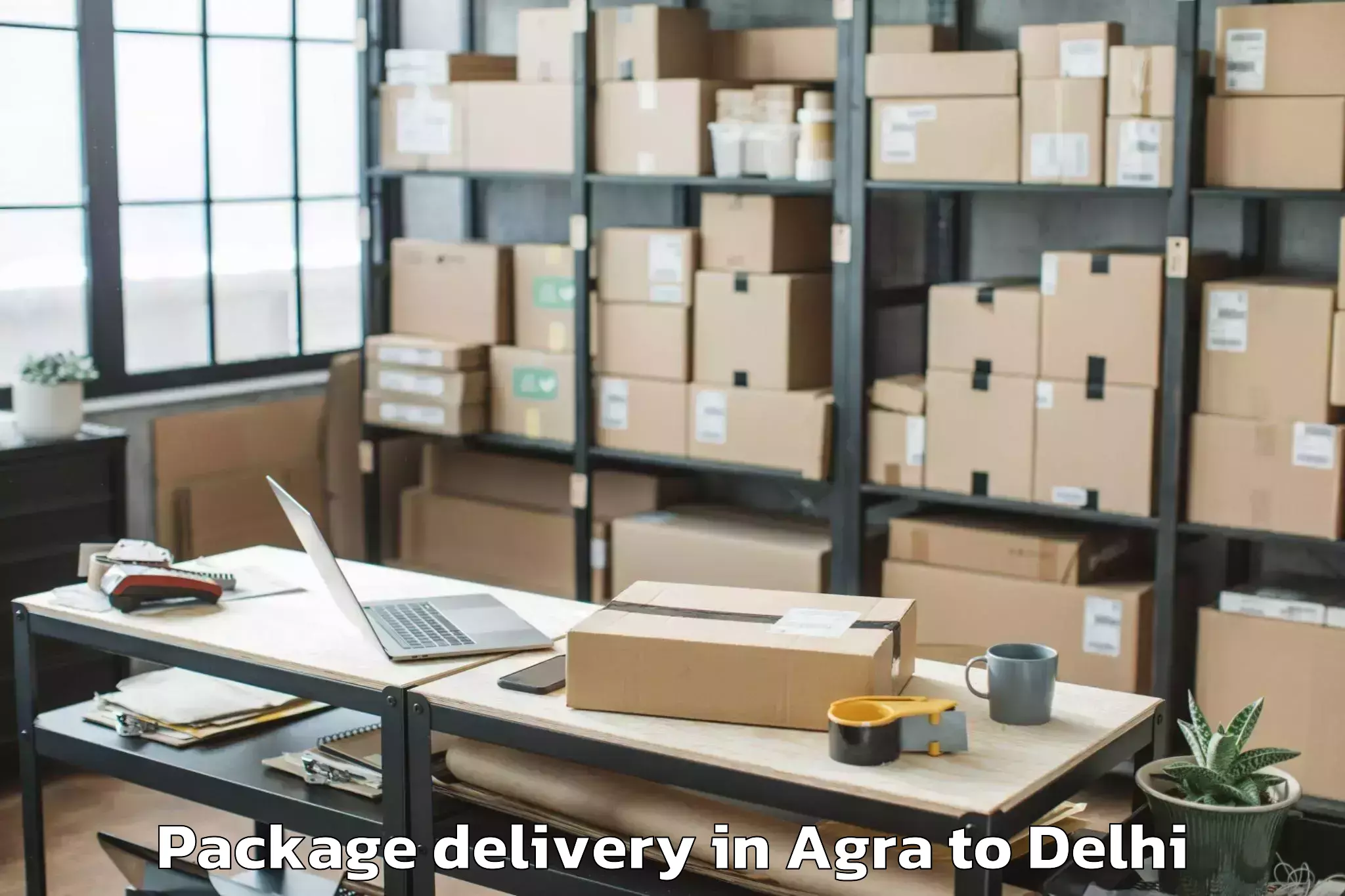 Book Your Agra to Jhilmil Package Delivery Today